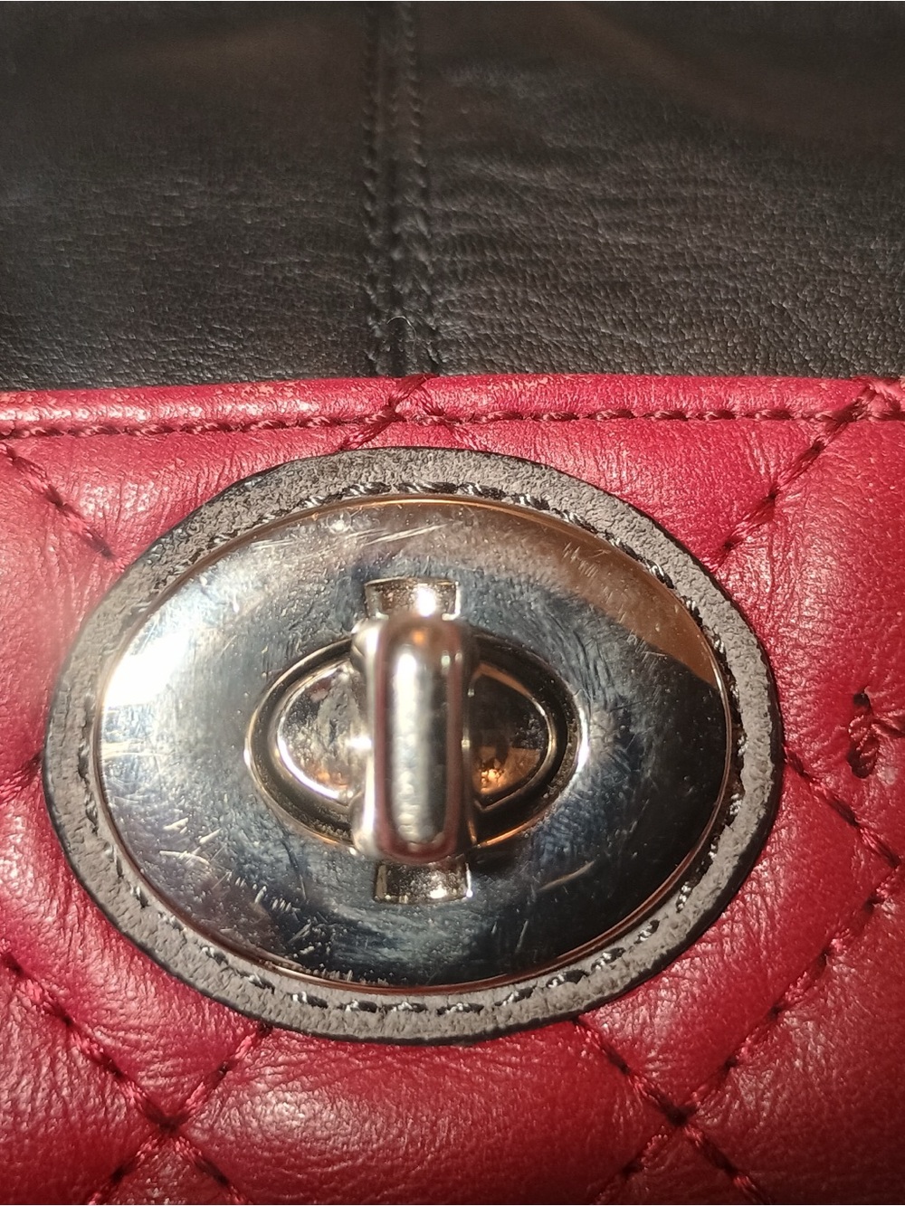 Coach Park Quilted Colorblock Carrie Turnlock Shoulder Bag - Picture 6 of 9